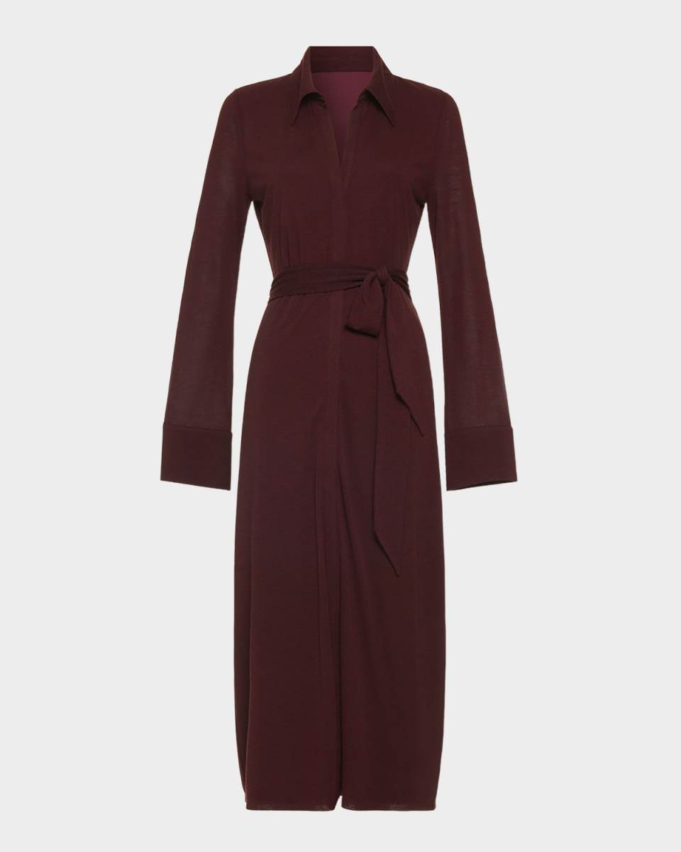 Lydia Belted Midi Shirtdress